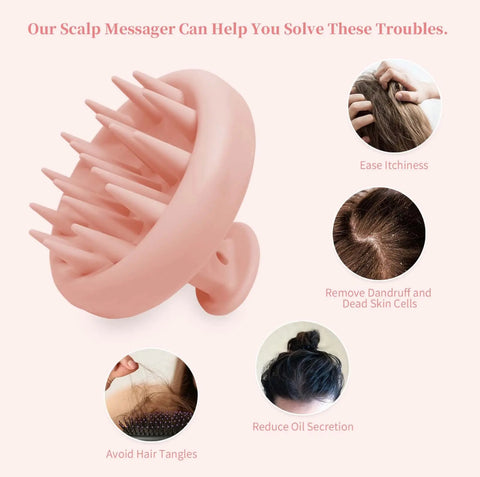 Silicone Hair & Scalp Massager Shampoo Brush