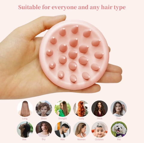 Silicone Hair & Scalp Massager Shampoo Brush