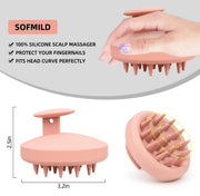 Silicone Hair & Scalp Massager Shampoo Brush