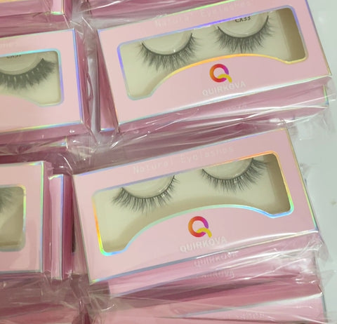 Fluffy Natural 3D Mink Eyelashes - 100% Hand-Made 18mm