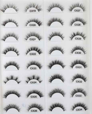 Fluffy Natural 3D Mink Eyelashes - 100% Hand-Made 18mm