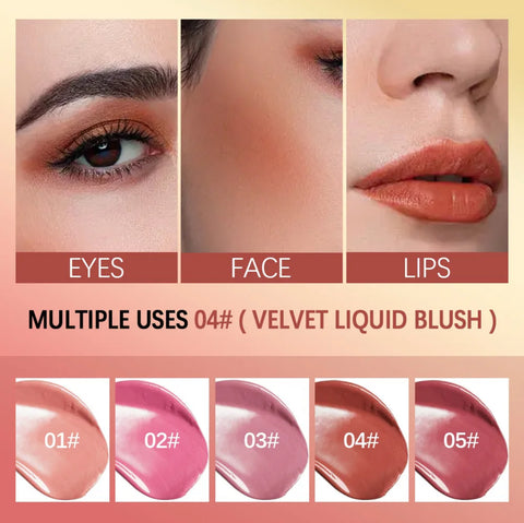 Radiant Matte Liquid Blush – Waterproof & Long-Lasting